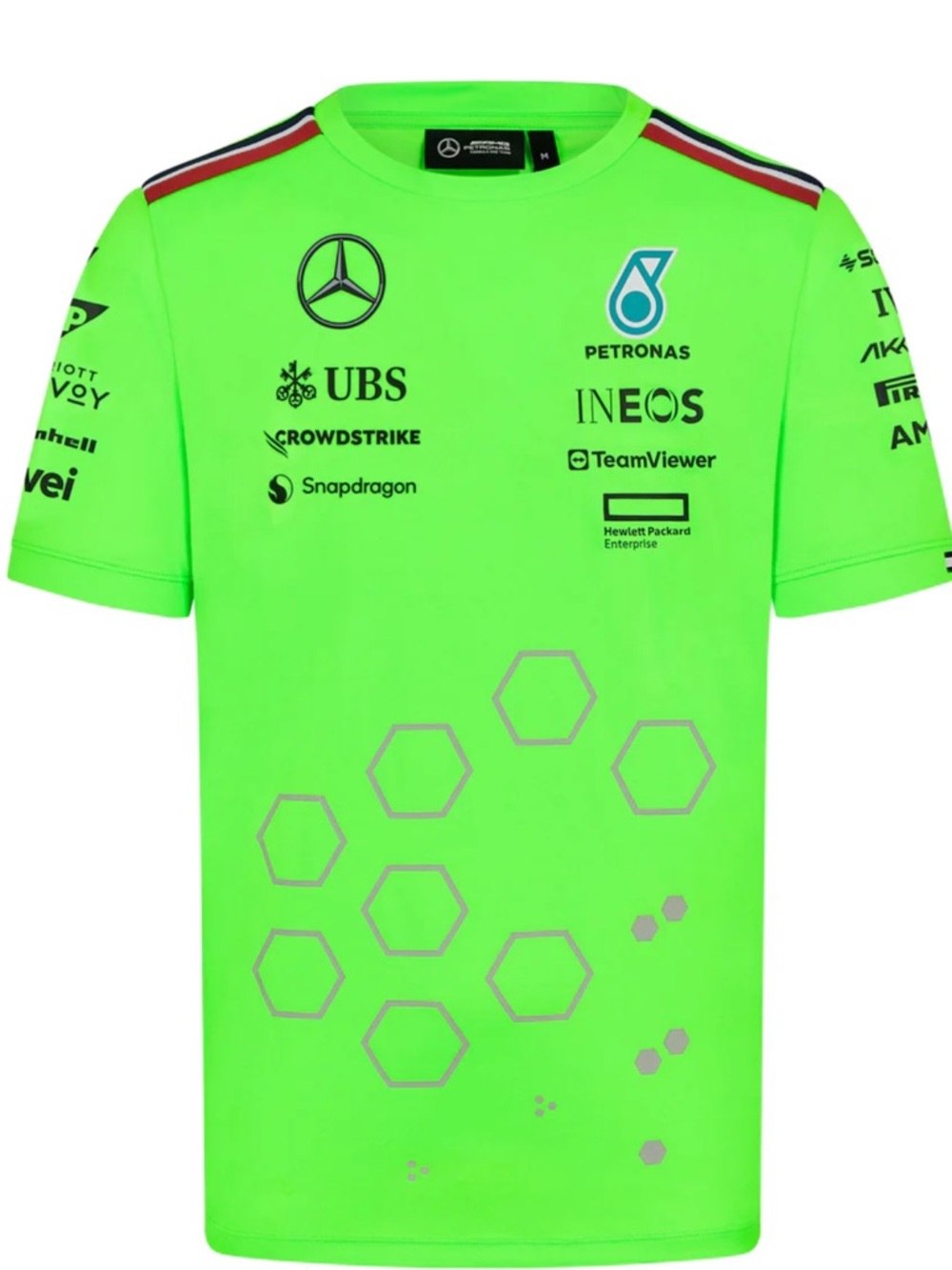 Mercedes AMG Petronas Neon Green Logo Team Tee